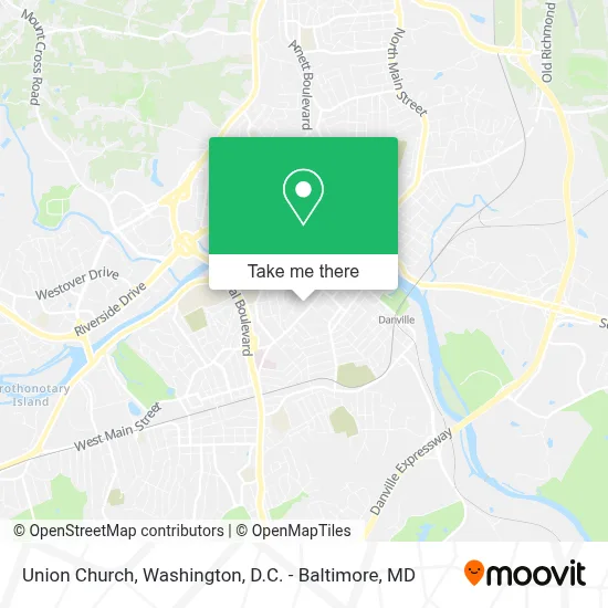 Union Church map