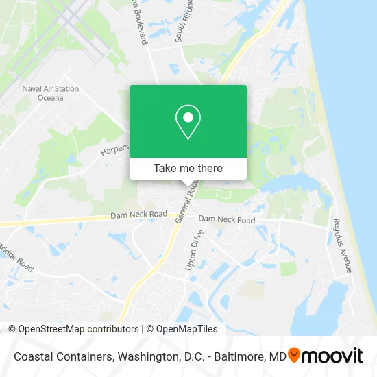 Coastal Containers map