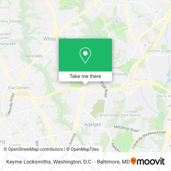 Keyme Locksmiths map