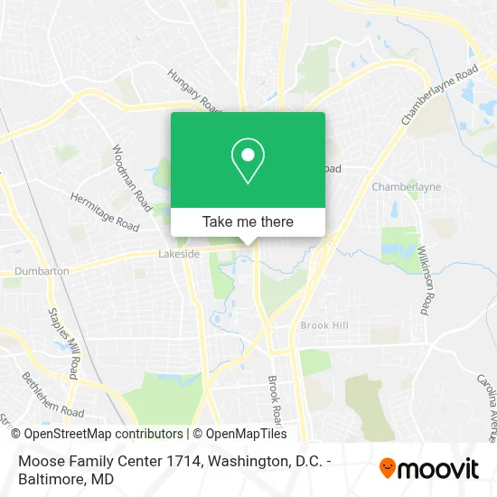 Moose Family Center 1714 map