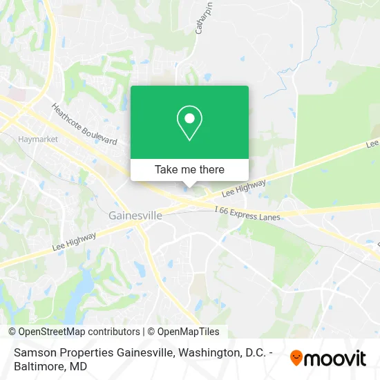 Samson Properties Gainesville map