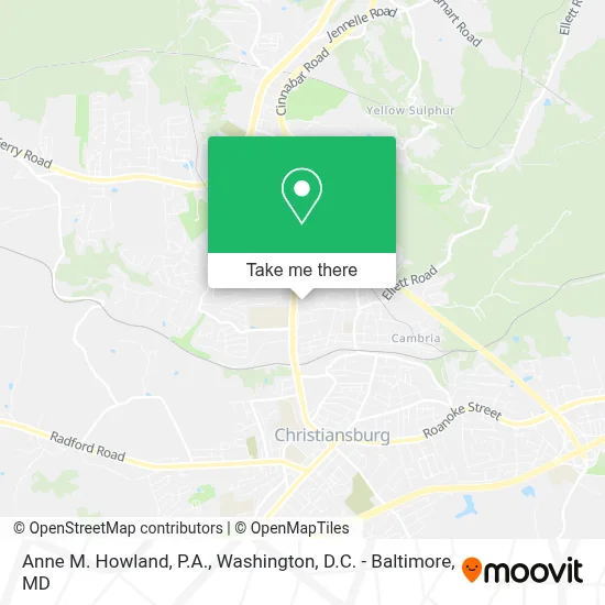 Anne M. Howland, P.A. map