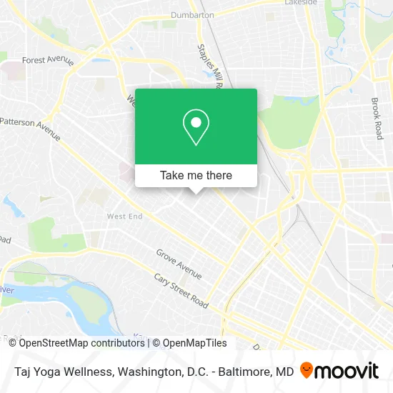 Taj Yoga Wellness map