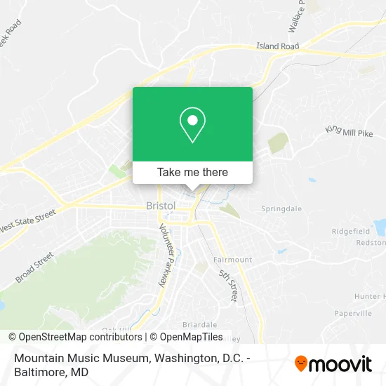 Mountain Music Museum map