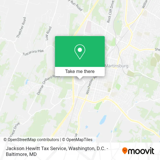 Jackson Hewitt Tax Service map