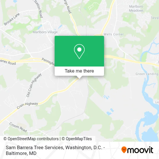 Sam Barrera Tree Services map