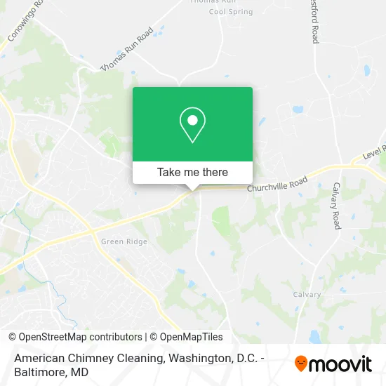American Chimney Cleaning map
