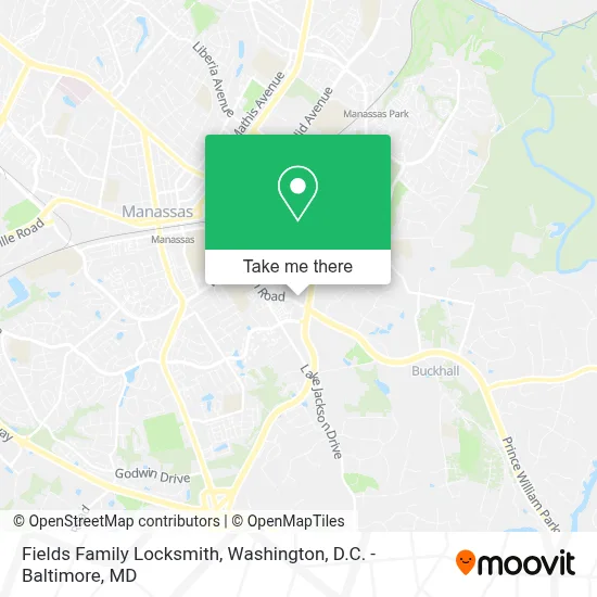 Fields Family Locksmith map