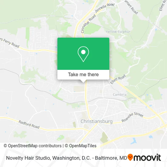 Novelty Hair Studio map