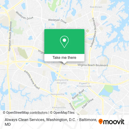 Always Clean Services map