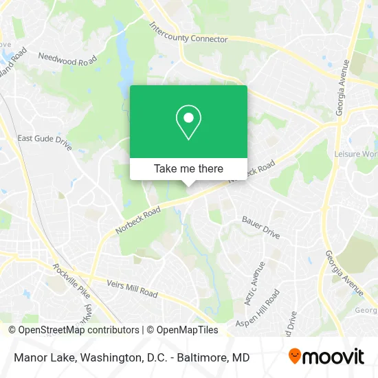 Manor Lake map