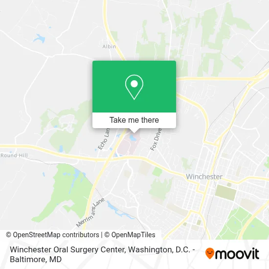 Winchester Oral Surgery Center map