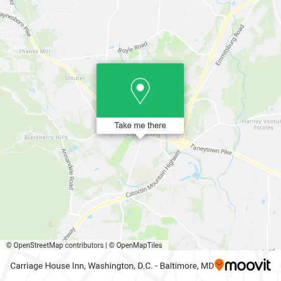 Carriage House Inn map