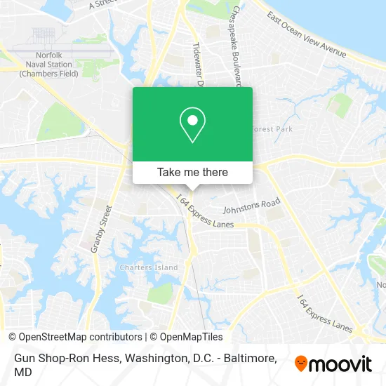 Gun Shop-Ron Hess map