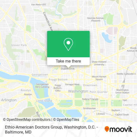 Ethio-American Doctors Group map