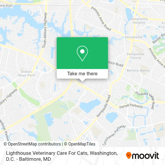 Lighthouse Veterinary Care For Cats map