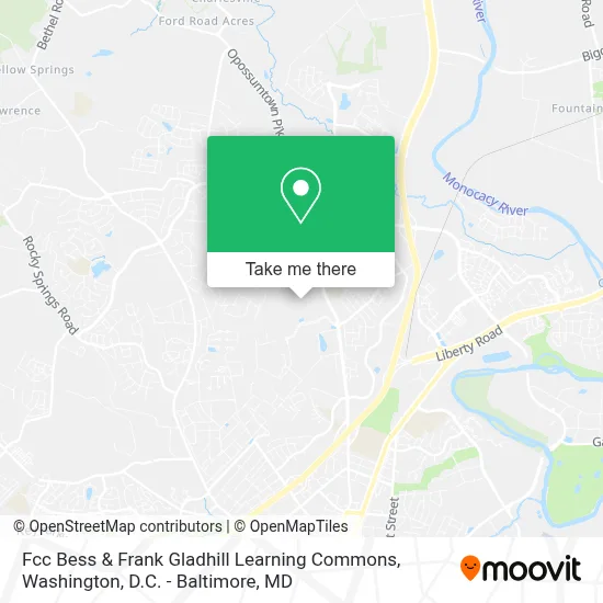 Fcc Bess & Frank Gladhill Learning Commons map