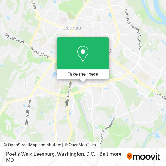 Poet's Walk Leesburg map