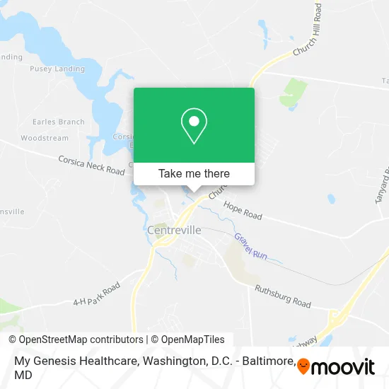 My Genesis Healthcare map
