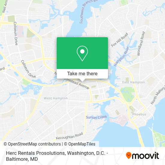 Herc Rentals Prosolutions map