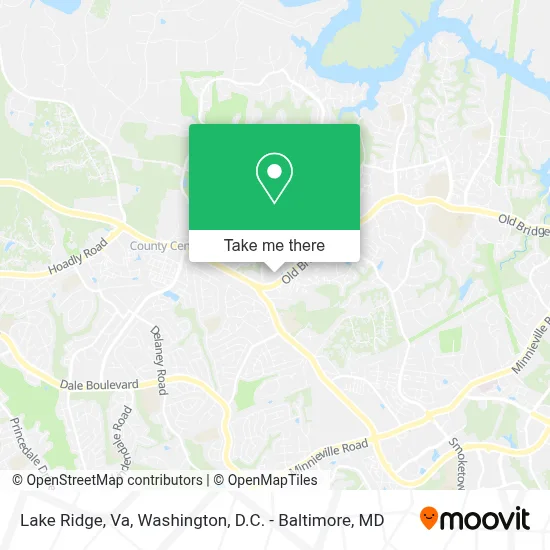 Lake Ridge, Va map