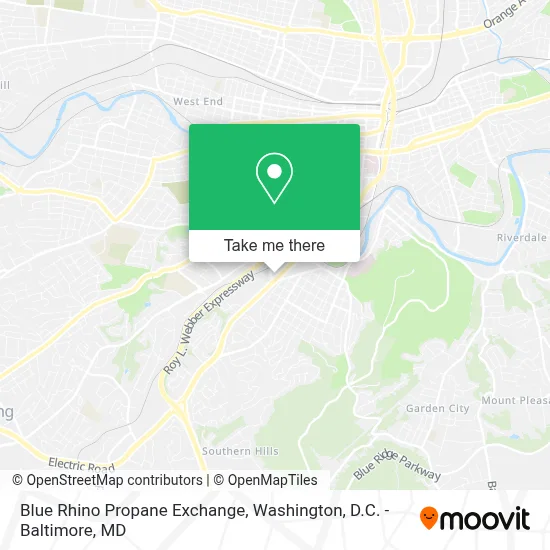 Blue Rhino Propane Exchange map