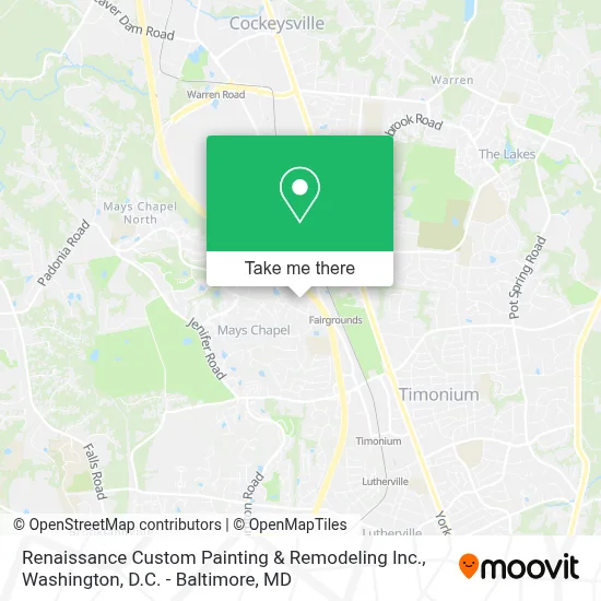 Renaissance Custom Painting & Remodeling Inc. map