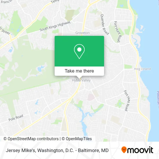 Jersey Mike's map