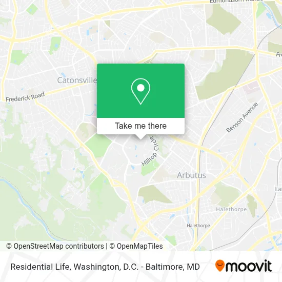 Residential Life map