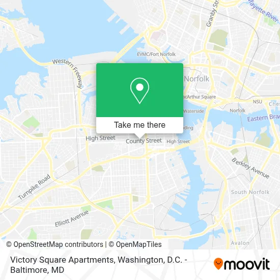 Victory Square Apartments map