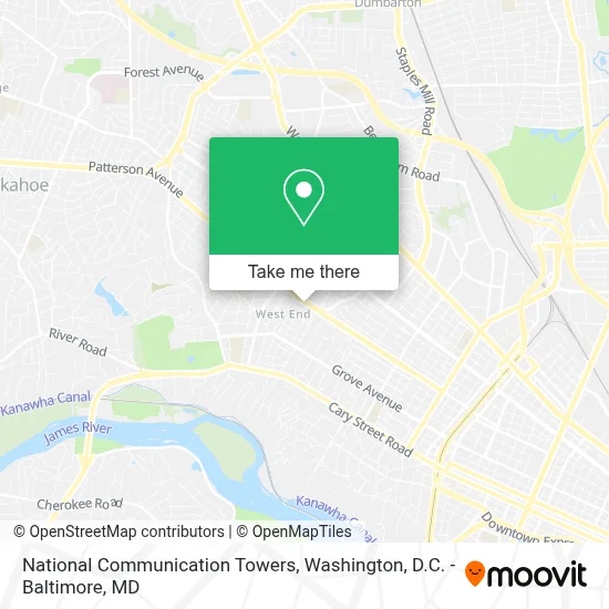 National Communication Towers map