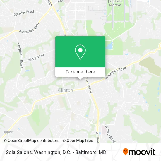 Sola Salons map