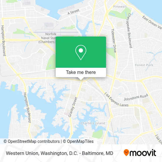 Western Union map