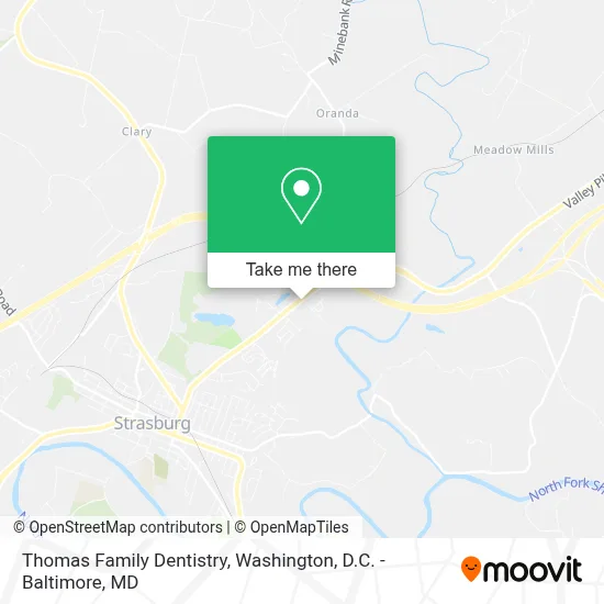 Thomas Family Dentistry map