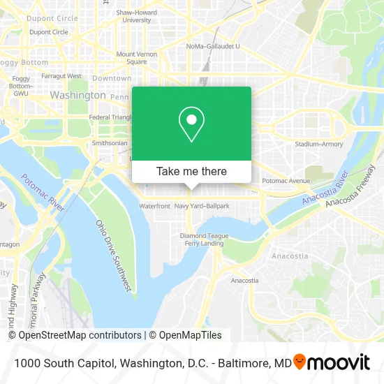 1000 South Capitol map