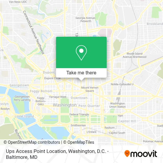 Ups Access Point Location map