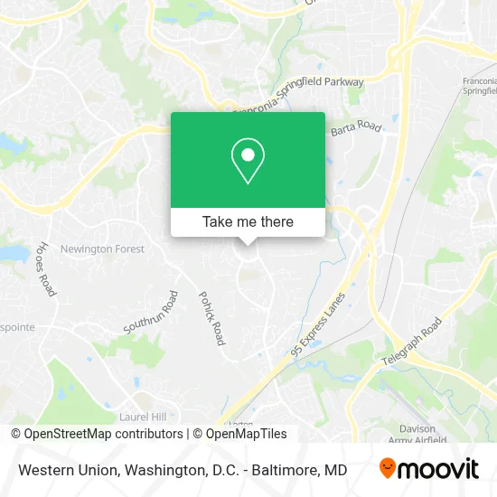 Western Union map