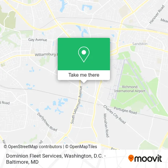 Dominion Fleet Services map