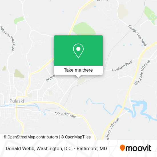 Donald Webb map