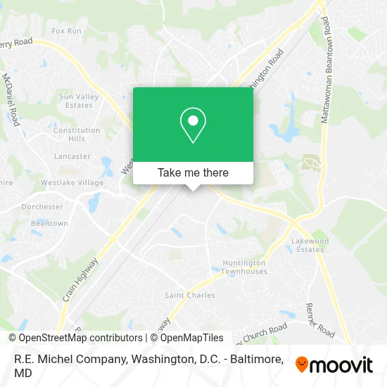 R.E. Michel Company map