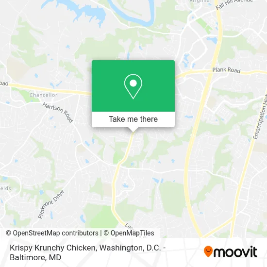 Krispy Krunchy Chicken map