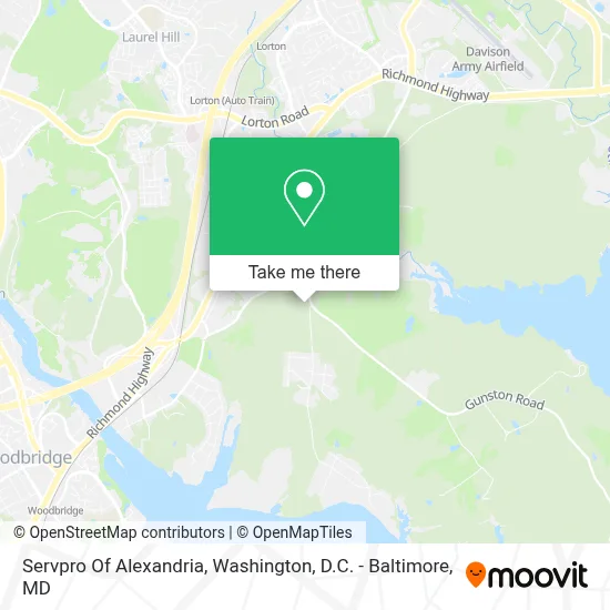 Servpro Of Alexandria map