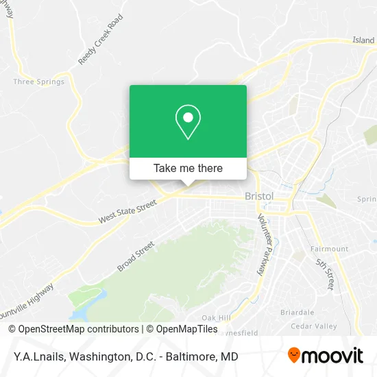 Y.A.Lnails map