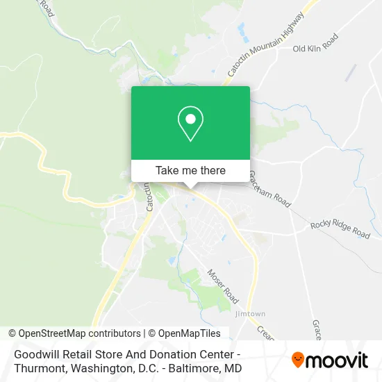 Goodwill Retail Store And Donation Center - Thurmont map