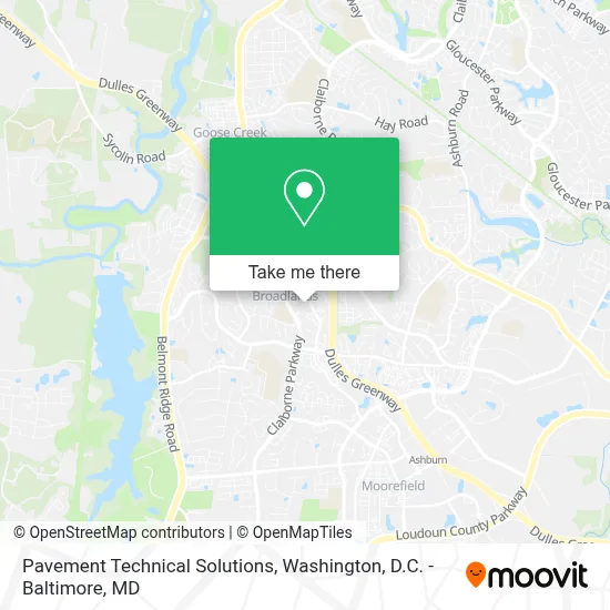 Pavement Technical Solutions map