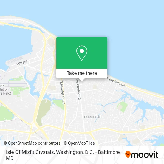 Isle Of Mizfit Crystals map
