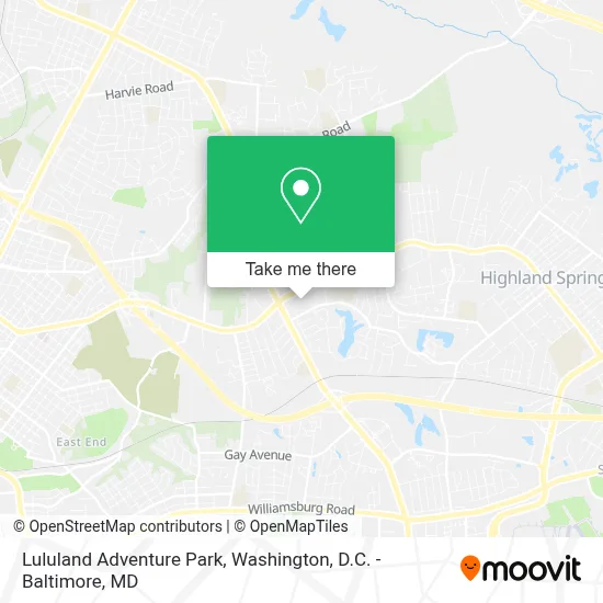 Lululand Adventure Park map