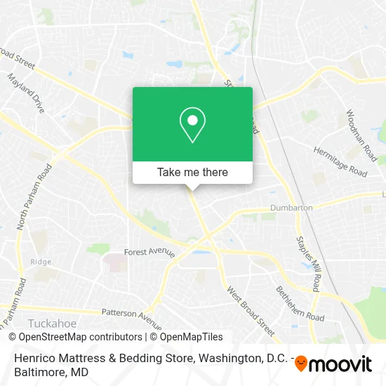 Henrico Mattress & Bedding Store map