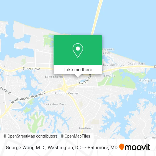 George Wong M.D. map