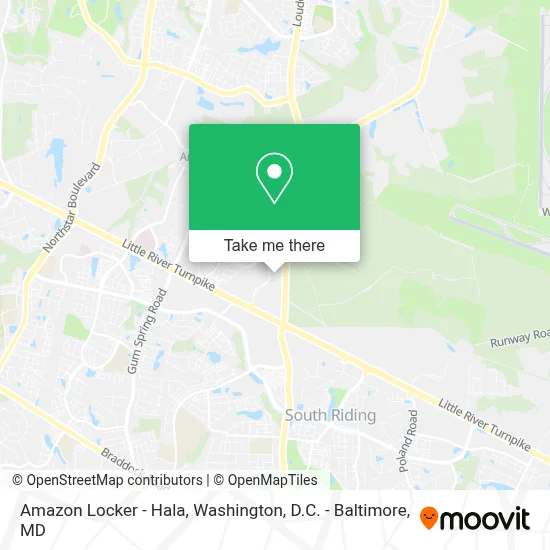 Amazon Locker - Hala map